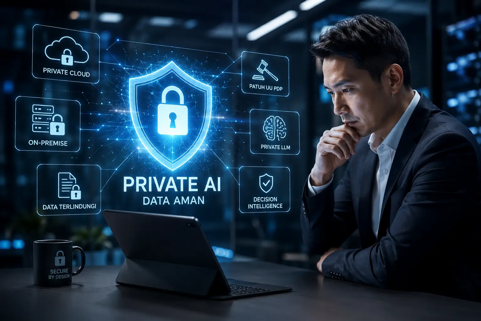 AI privat perusahaan untuk keamanan data bisnis