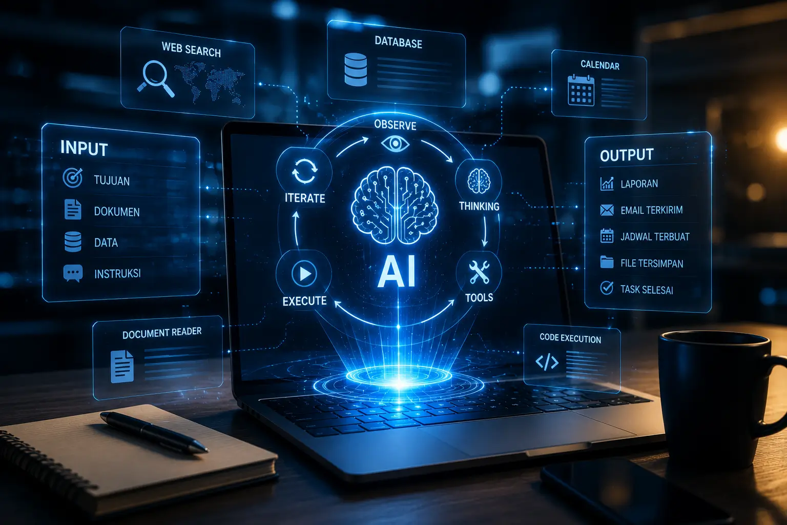 Perbandingan asisten digital dan AI agent dalam dunia kerja