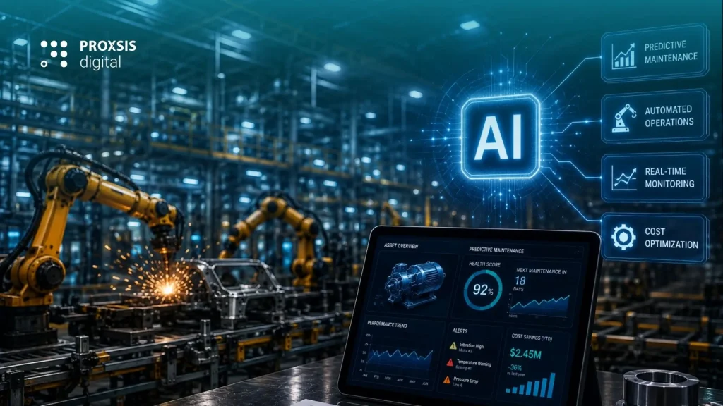 Implementasi sistem Agentic AI pada lini perakitan manufaktur otomatis.